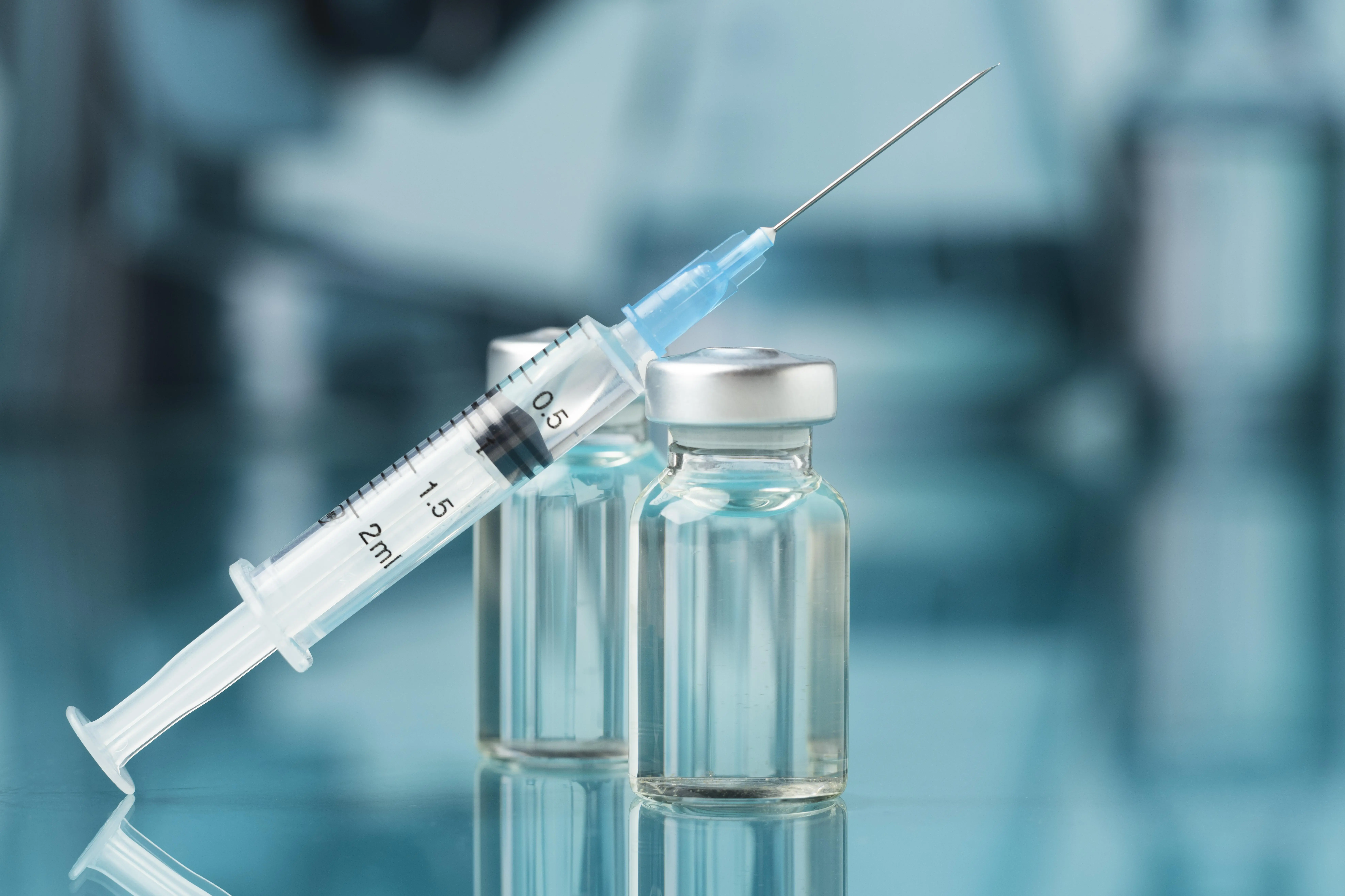 Syringe will medication vial